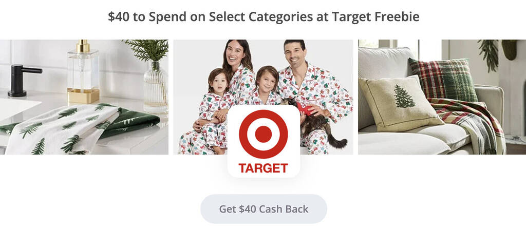 Free $40 Order From Target After Cash Back (Ends Friday 12/6)